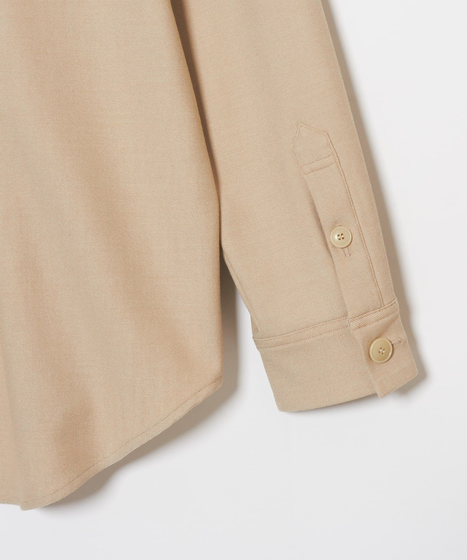 Eco leather pocket SH / エコレザー ポケット シャツ