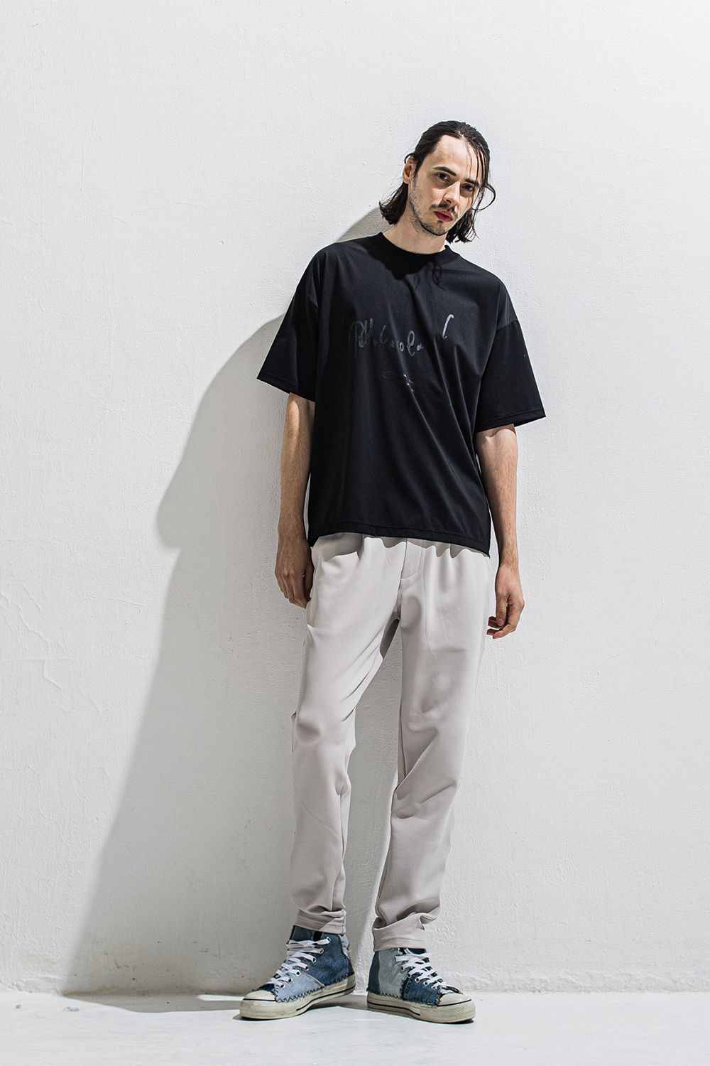 PB sign overnylon T / ナイロン オーバーサイズTシャツ