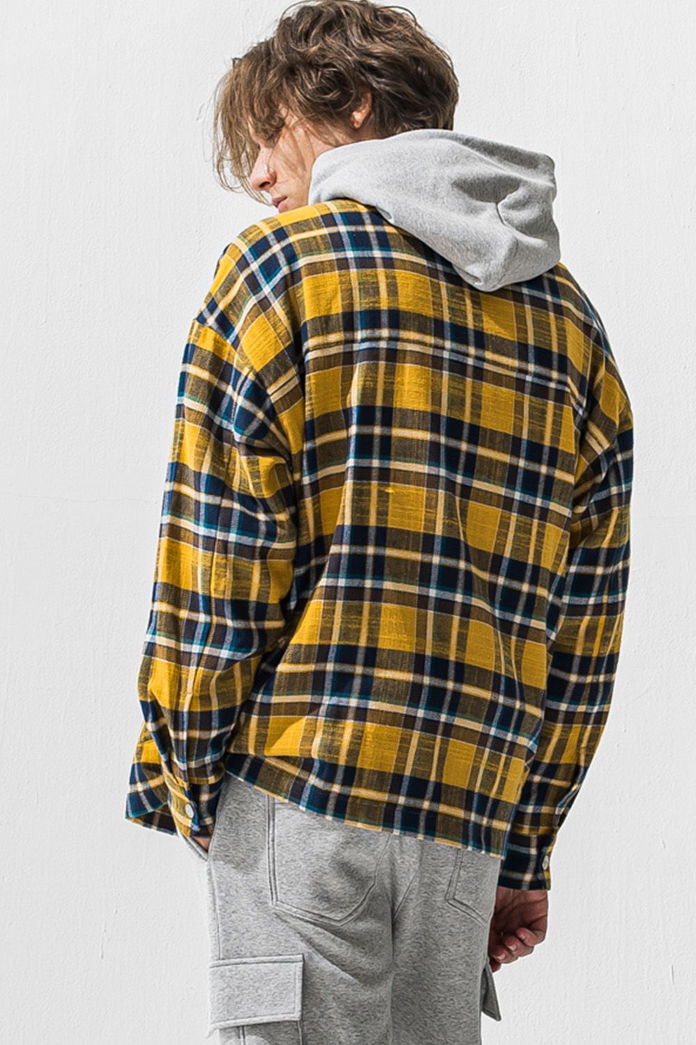 old slab check  JK  / オールドスラブ チェック シャツ ジャケット
