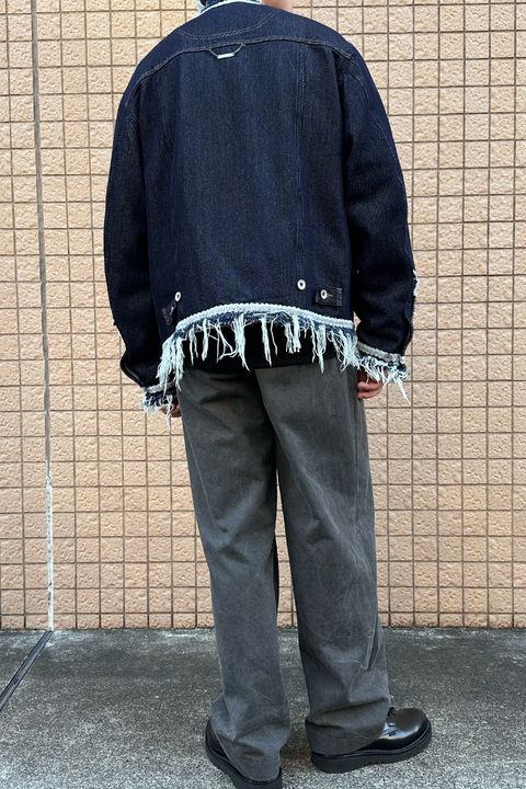 meagratia Lace tape denim BL Style①