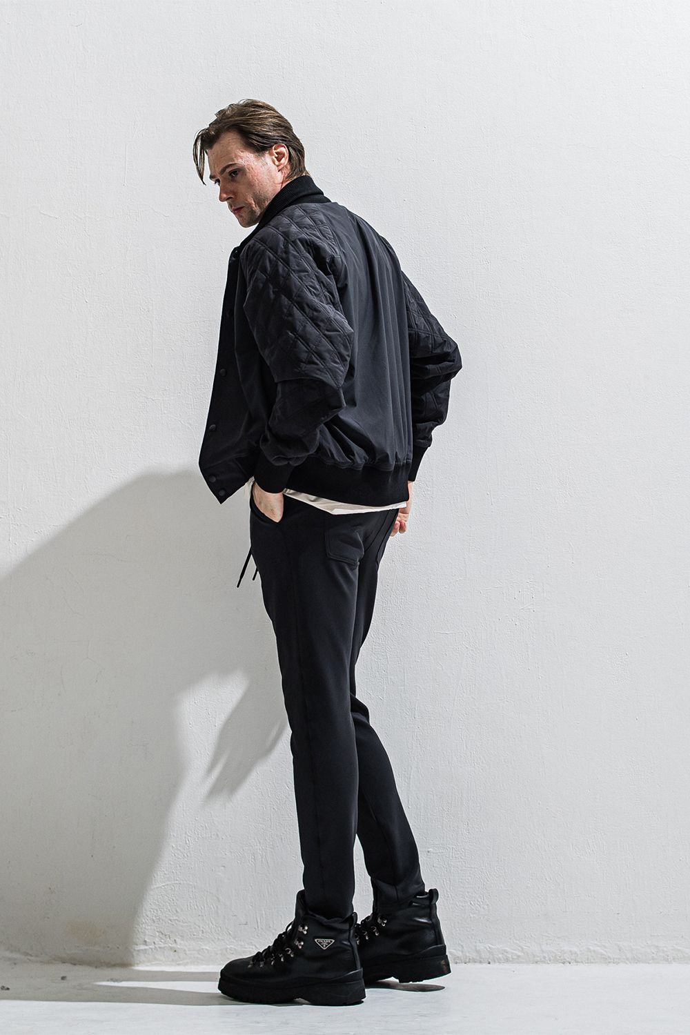 PB Varsity jacket / ラグランスリーブ キルティング バーシティージャケット