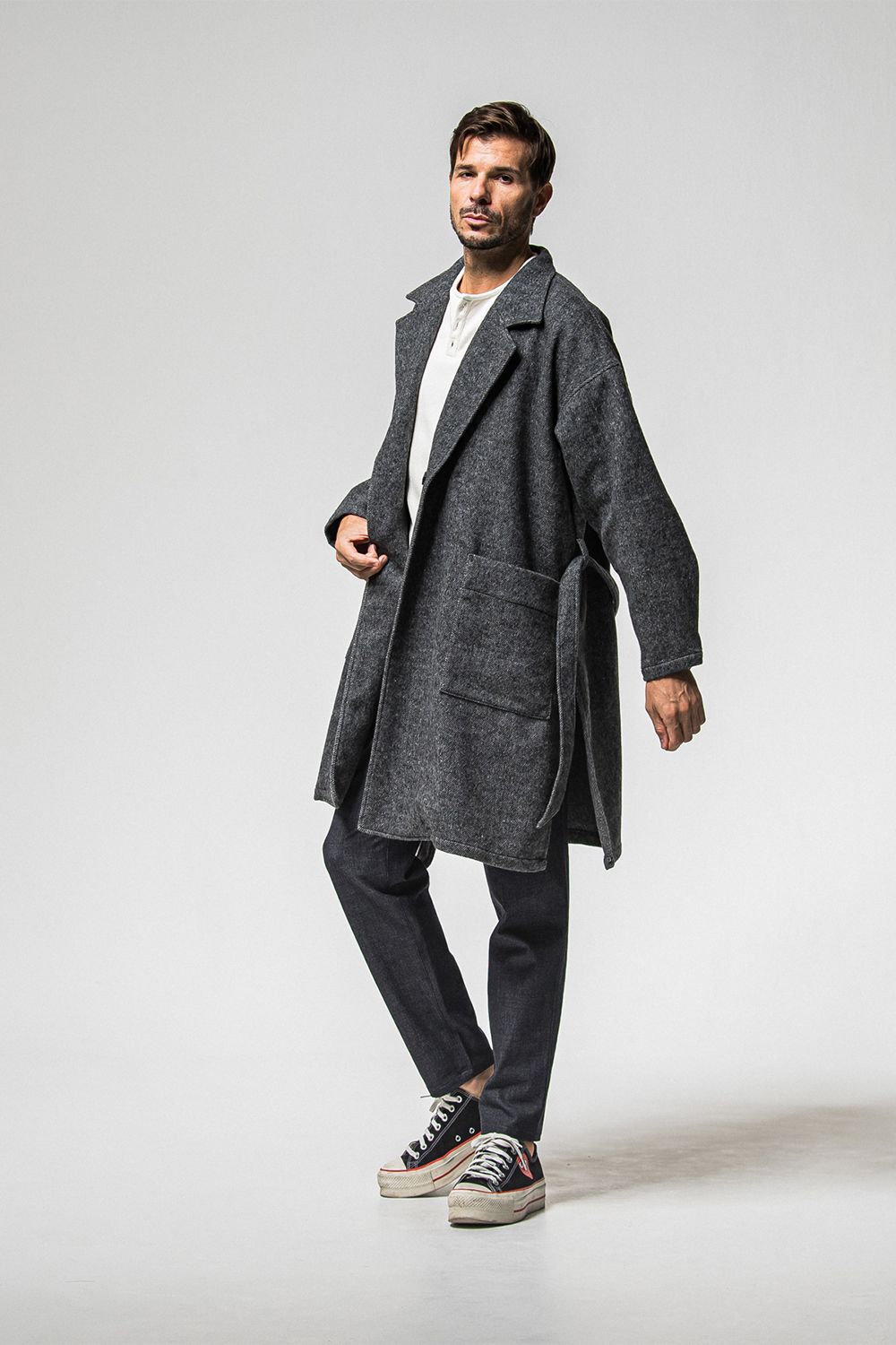 GOWN OVER COAT / オーバーサイズ ガウン コート