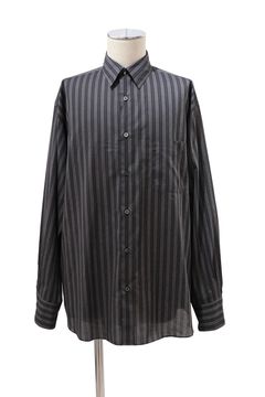 ORGANIC COTTON LOAN STRIPE COMFORT FIT SHIRT / オーガニック コットン ローンストライプ コンフォートフィット シャツ