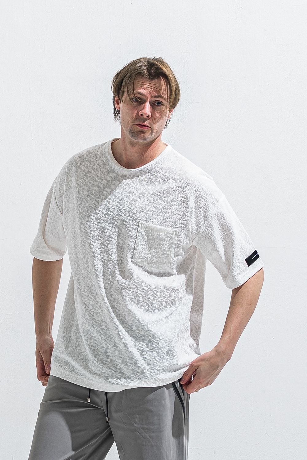 PILE OVER TEE / パイル オーバーサイズ ポケットTシャツ