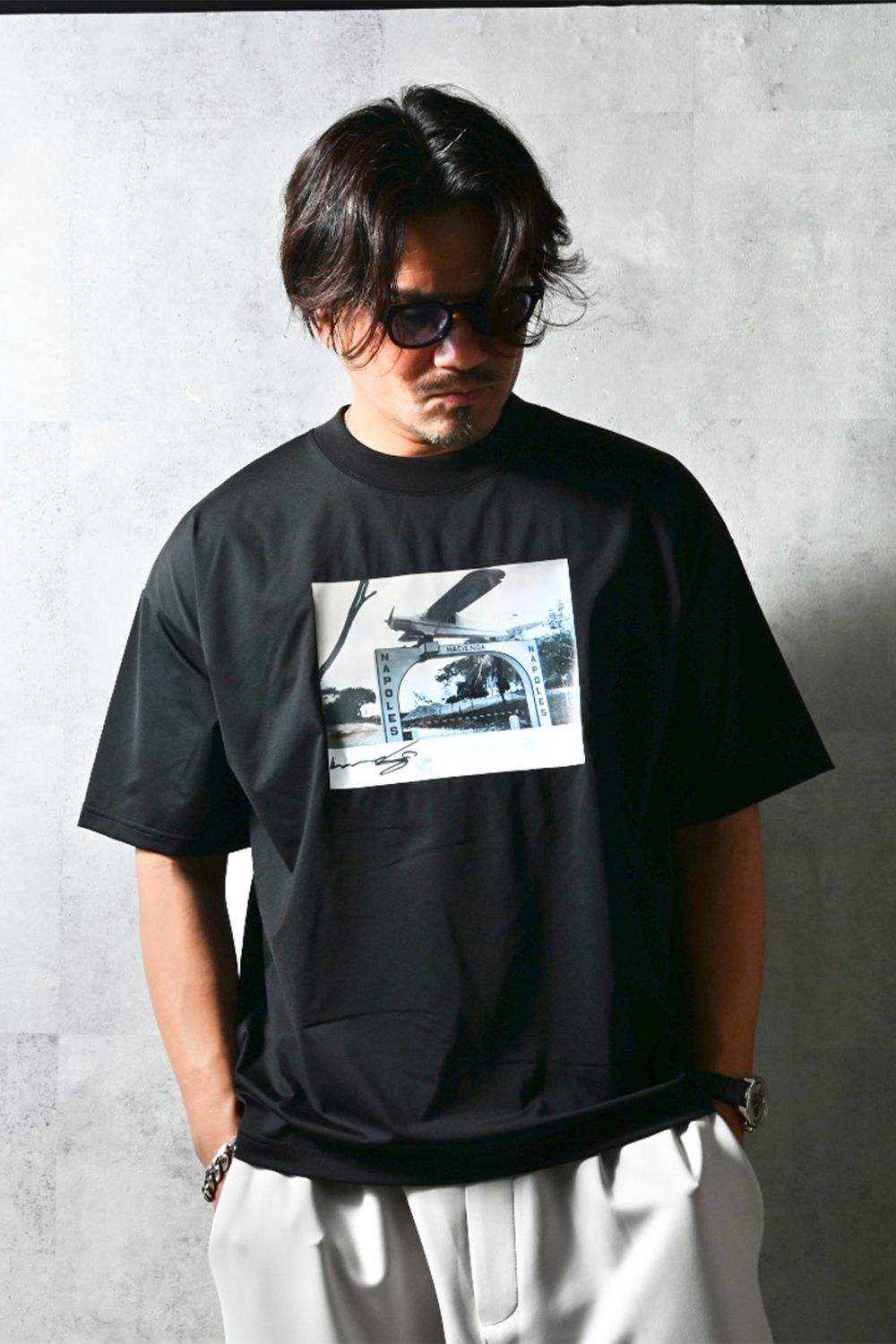 heli overnylon T / ナイロン オーバーサイズTシャツ