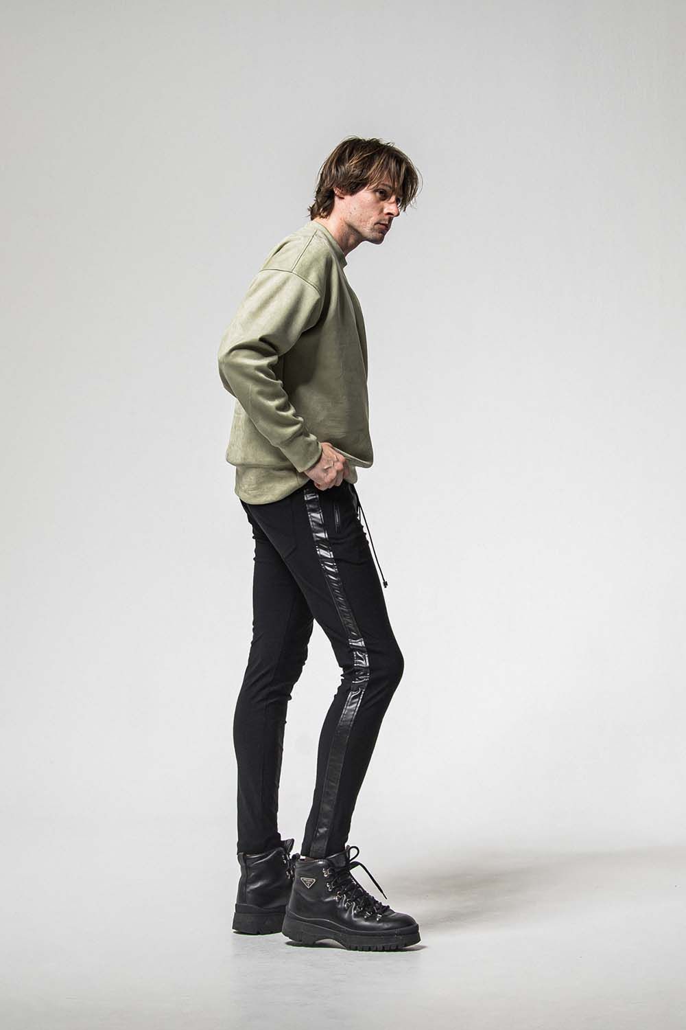 LEATHER LINE TRUCK PT / レザー ライン トラックパンツ