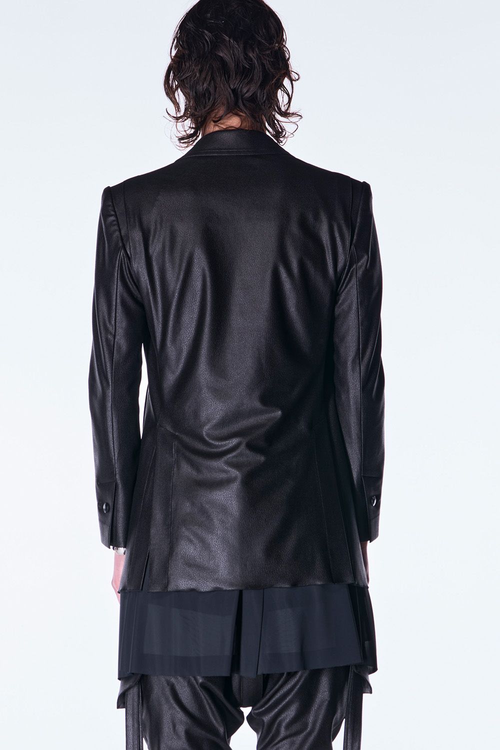 Emboss Silley Jersey Layered Jacket / エンボス シレー ジャージ レイヤード ジャケット
