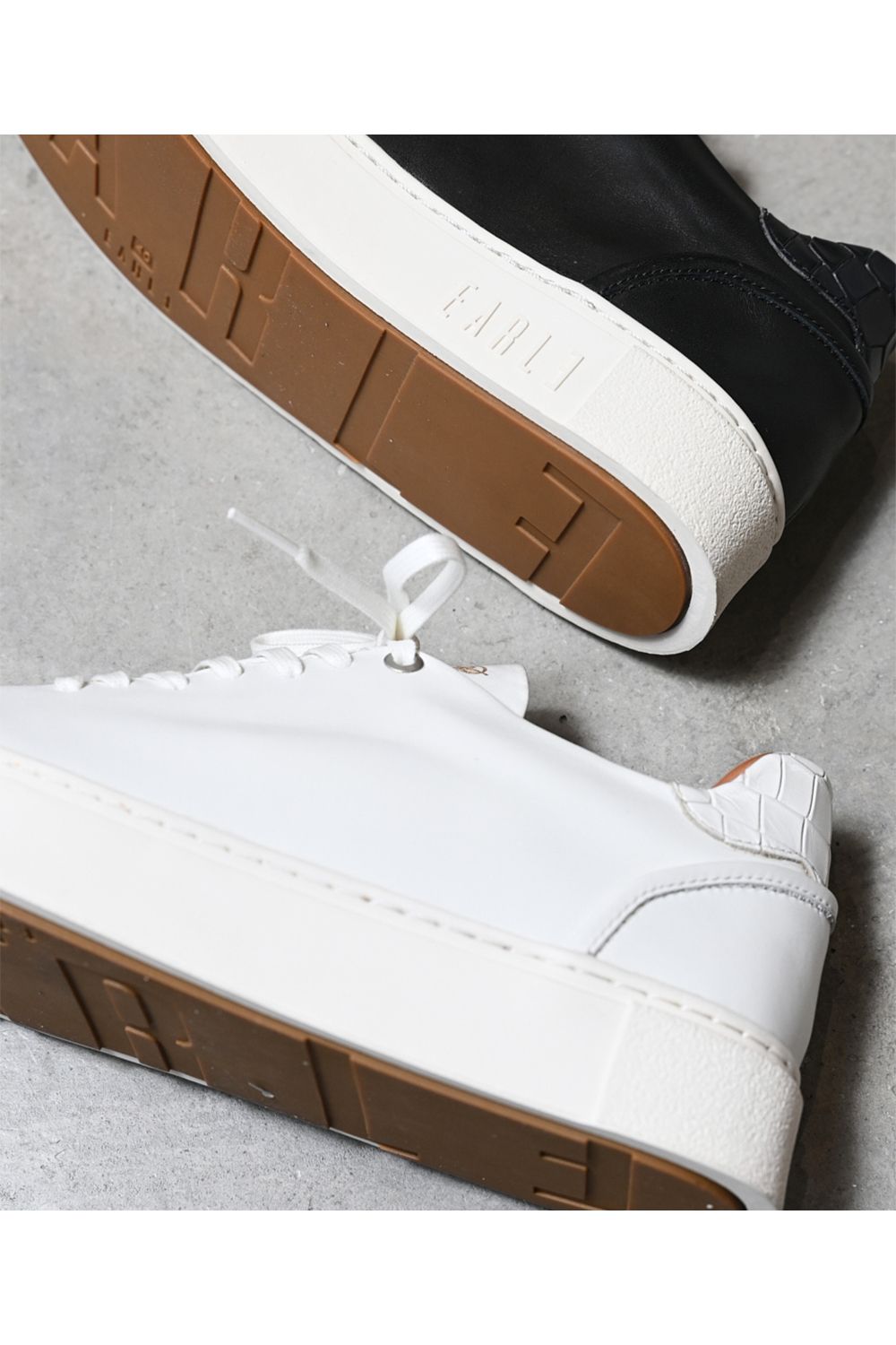 Hole cut sneakers