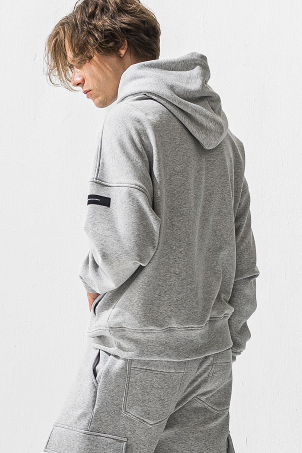 RC velours fleece hoodie / RCロゴ 裏起毛 ベロア フリース フーディー