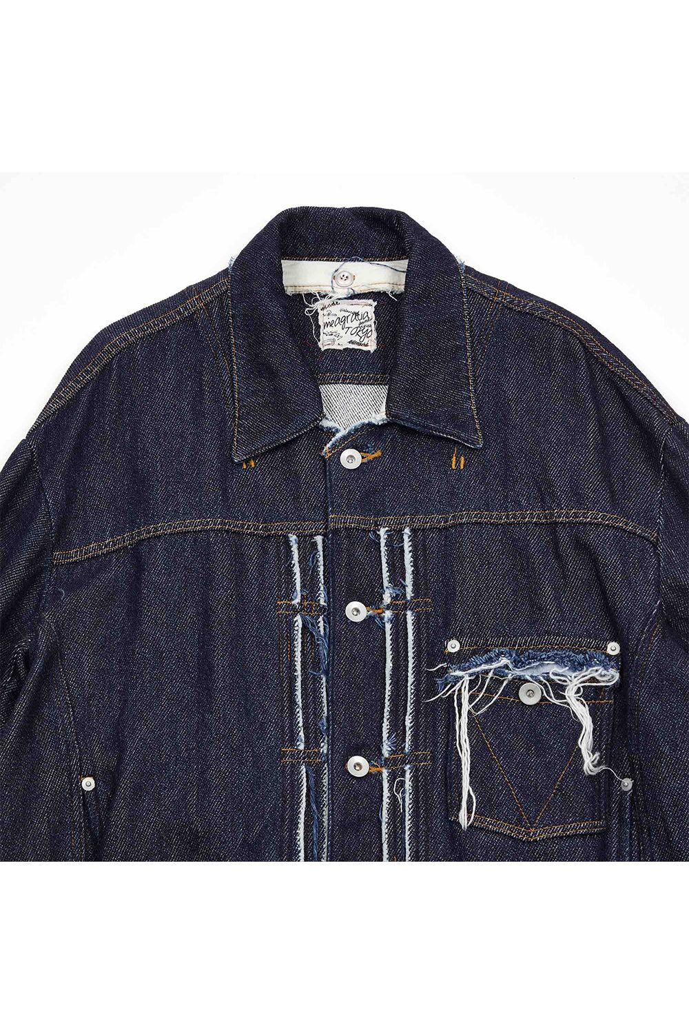 Loose twist yarn denim BL / ルーズ ツイスト ヤーン デニム ブルゾン