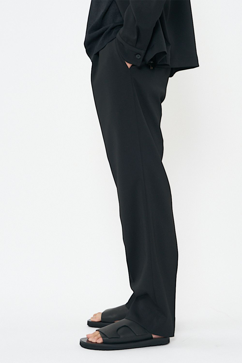 BACK "GOMU" 1 TUCK PANTS  / バック ゴム 1タック パンツ