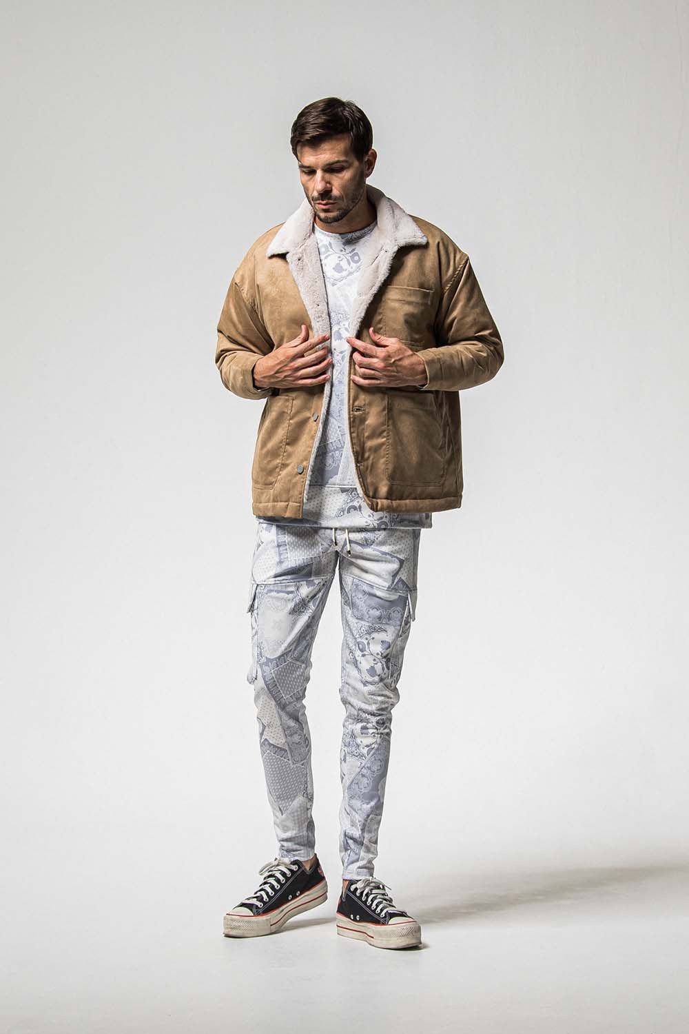 PAISLEY BACK FLEECE DROP TRINER / ペイズリー バック フリース ドロップ トレーナー