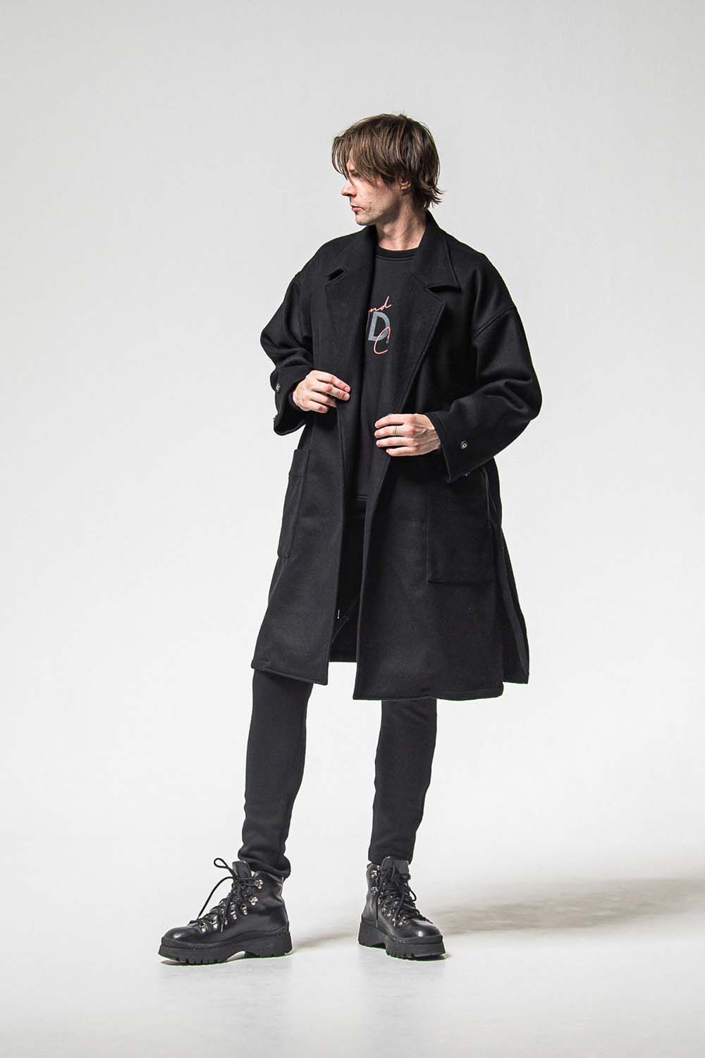 GOWN OVER COAT / オーバーサイズ ガウン コート