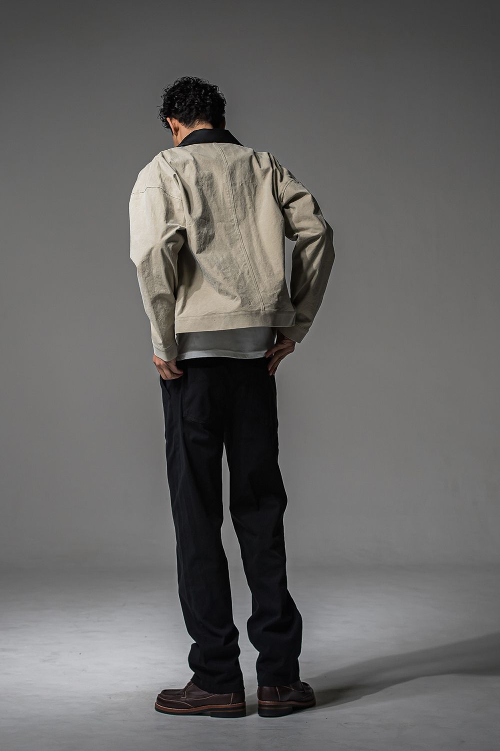 DENIM JERSEY WIDE PT / デニムジャージワイドパンツ