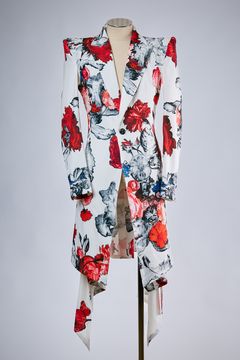 【COSTUME LINE】THE ONENESS-FLORA Power Shoulder Flare Jacket / SUGIZO コスチュームライン パワーショルダー フレア ジャケット