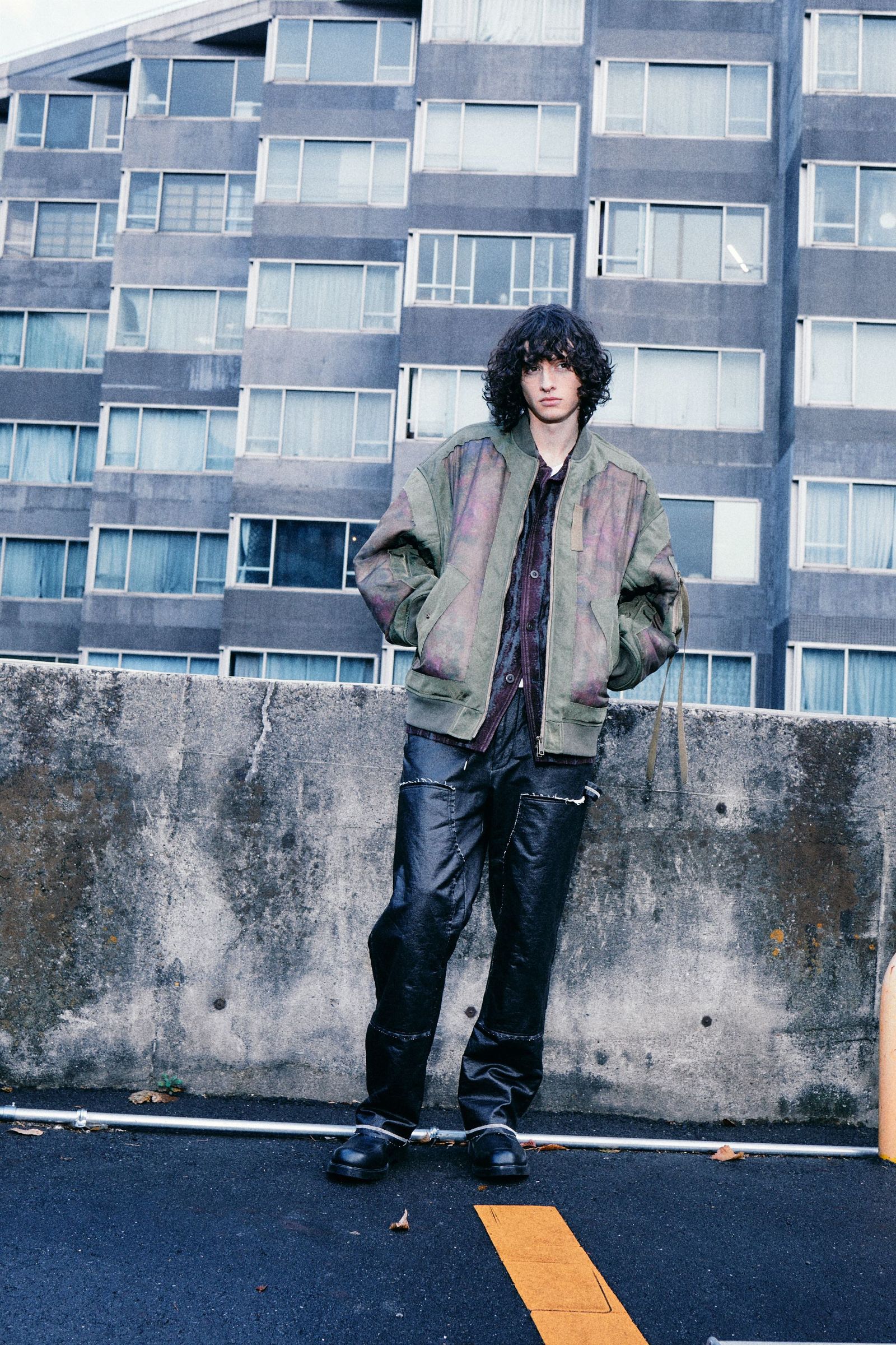 Floral printed sheer MA-1 / フローラル プリント シアー MA-1