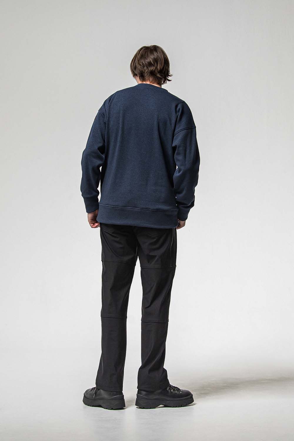 RC CHENILLE VELOURS FLEECE DROP TRINER / RC サガラ刺繍ワッペン ベロア フリース ドロップ トレーナー