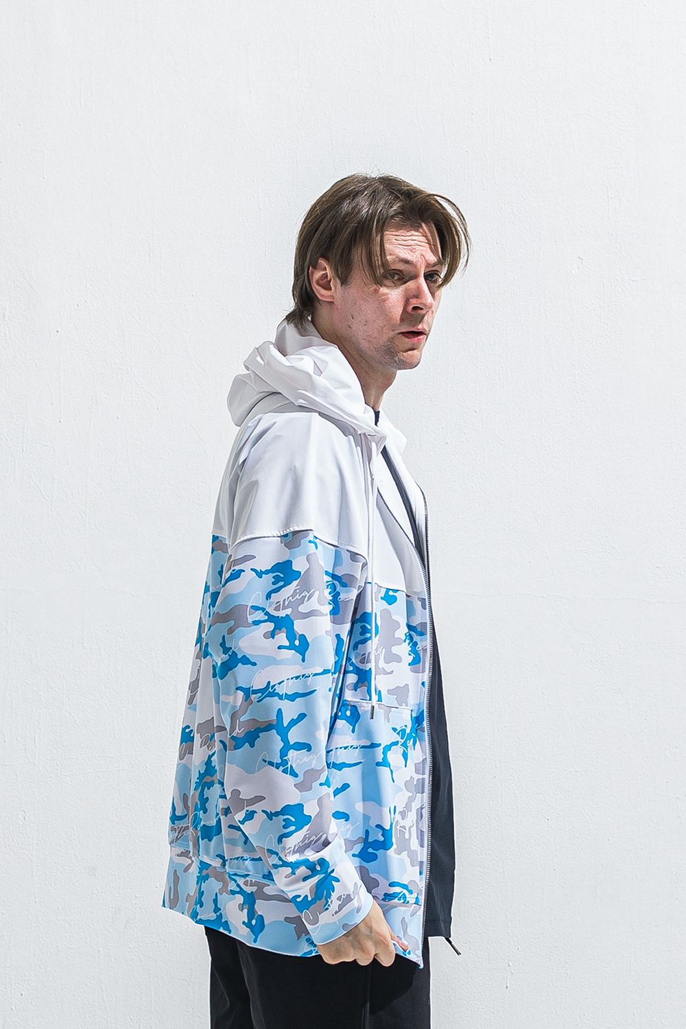 RUSH OVER ZIPUP HOODIE / オーバーサイズ ジップアップ ラッシュパーカー