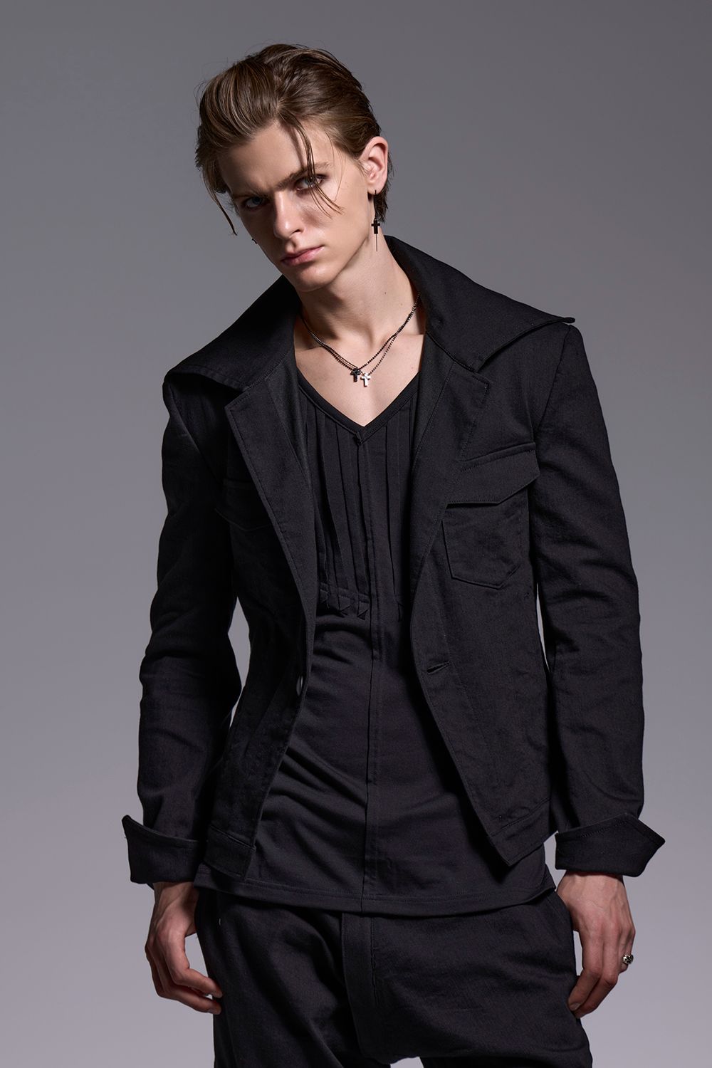 BEATENJIKU Cut Frill-T / ベア天竺 カットフリル Tシャツ