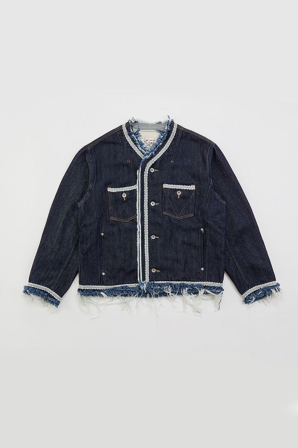 Lace tape denim BL / レース テープ デニム ブルゾン