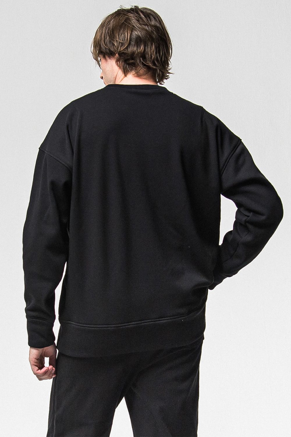 RC CHENILLE VELOURS FLEECE DROP TRINER / RC サガラ刺繍ワッペン ベロア フリース ドロップ トレーナー