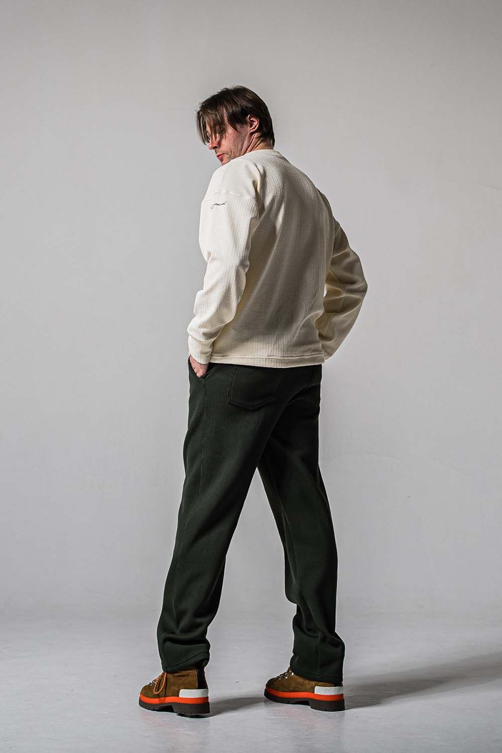 AZE WIDE TUCK PANTS / 畔編み ワイドタックパンツ