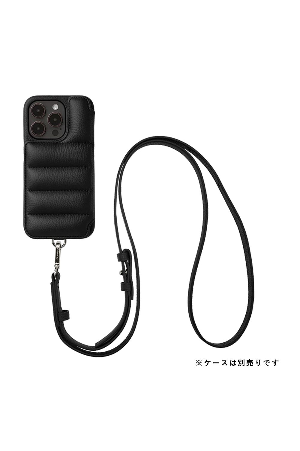 STRAP 130cm  / スマートフォンケース用レザーストラップ｜ブラック