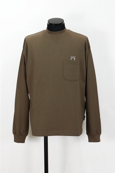 POCKET L/S T CRY / クロスガン クリスタル ポケット ロングスリーブ Tシャツ