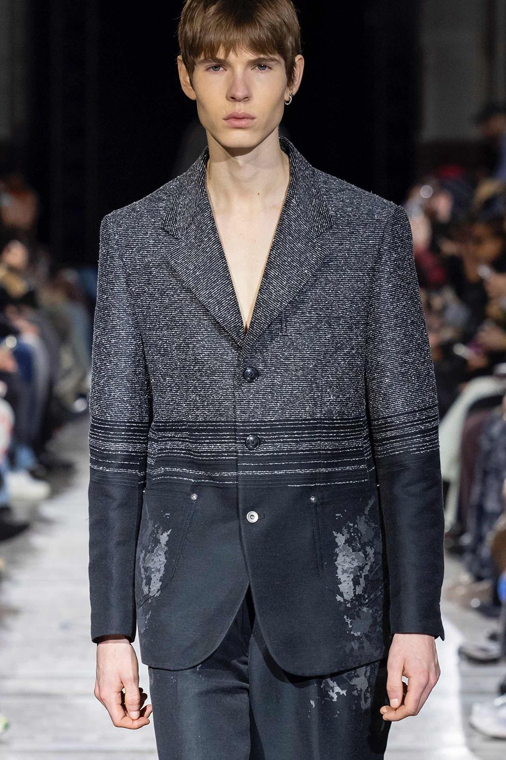 Gradation jacquard JKT / グラデーション ジャガード ジャケット