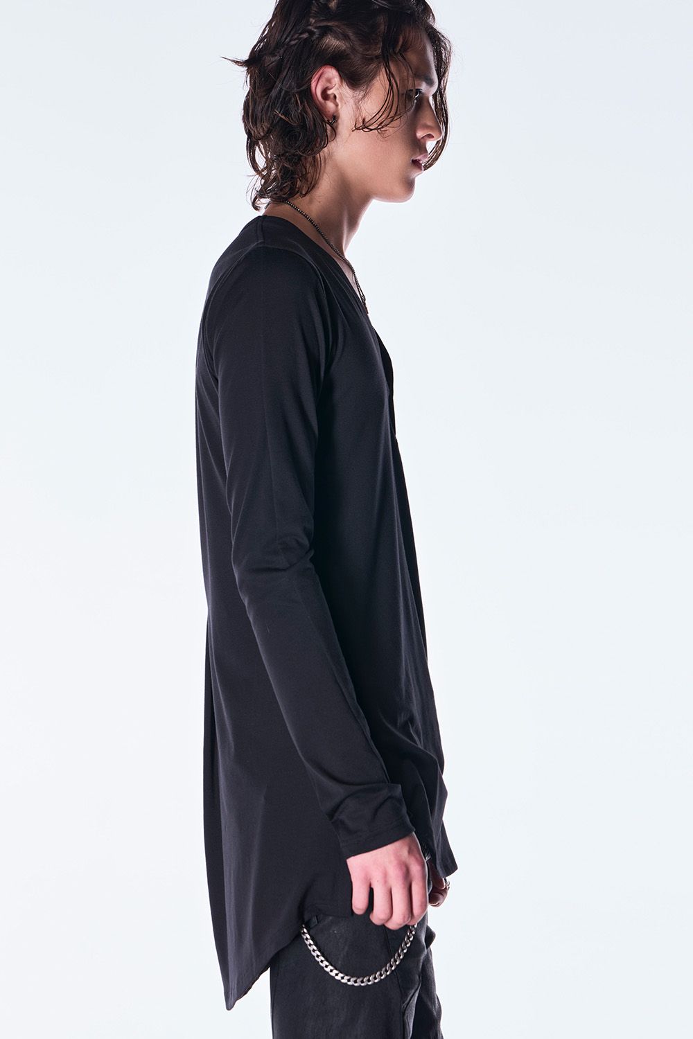BEA TENJIKU Henry Neck T-shirt / ベア天竺 ヘンリーネック Tシャツ