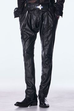 Cross Dot Fleece Boots Cut Slacks / クロス ドット フリース ブーツカット スラックス