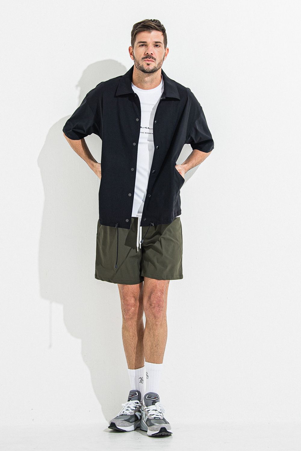 NYLON HALF COACH JACKET / ナイロン ハーフ コーチジャケット