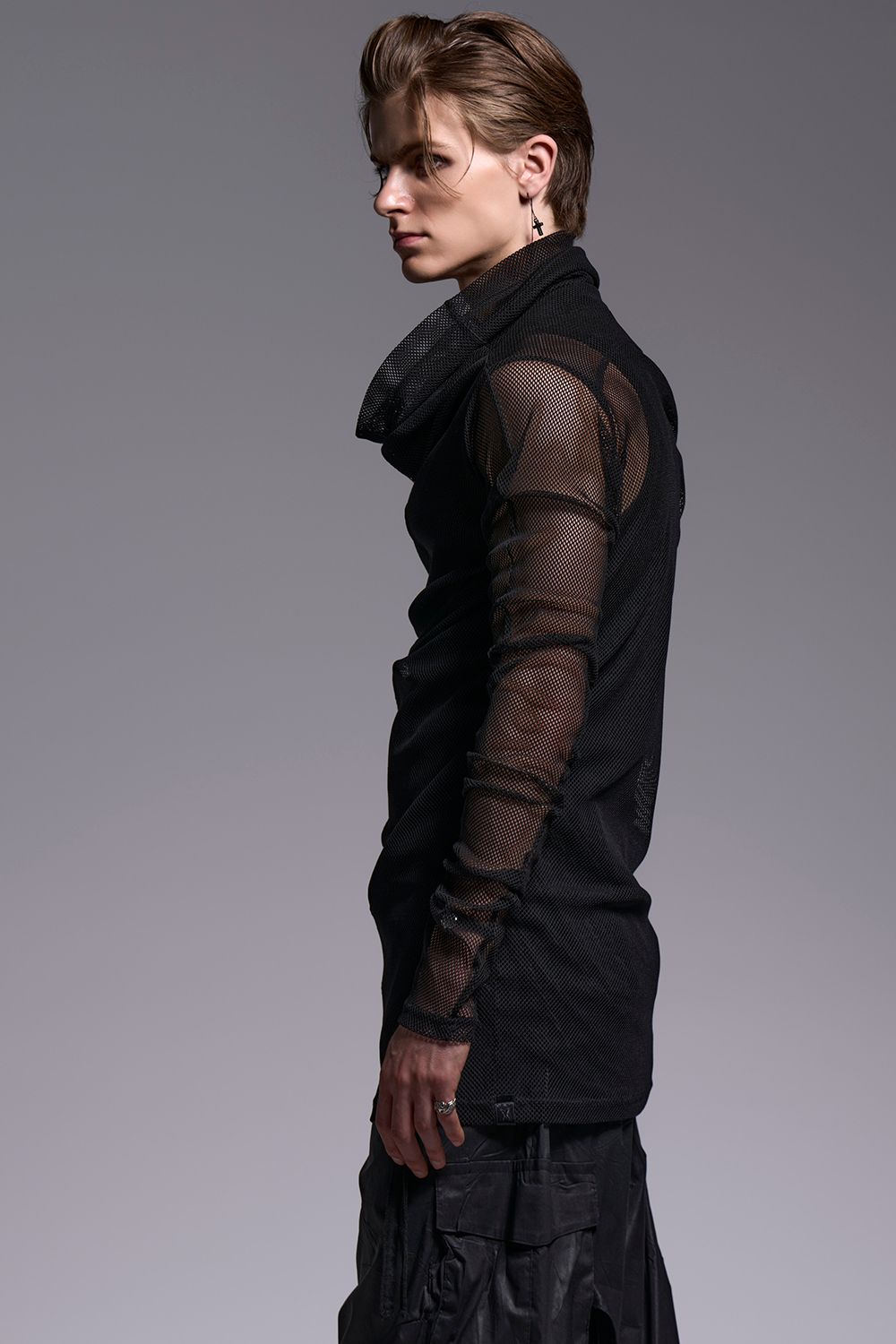 Mesh Loose High Neck / メッシュ ルーズハイネック