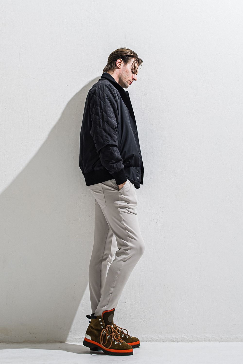 PB Varsity jacket / ラグランスリーブ キルティング バーシティージャケット