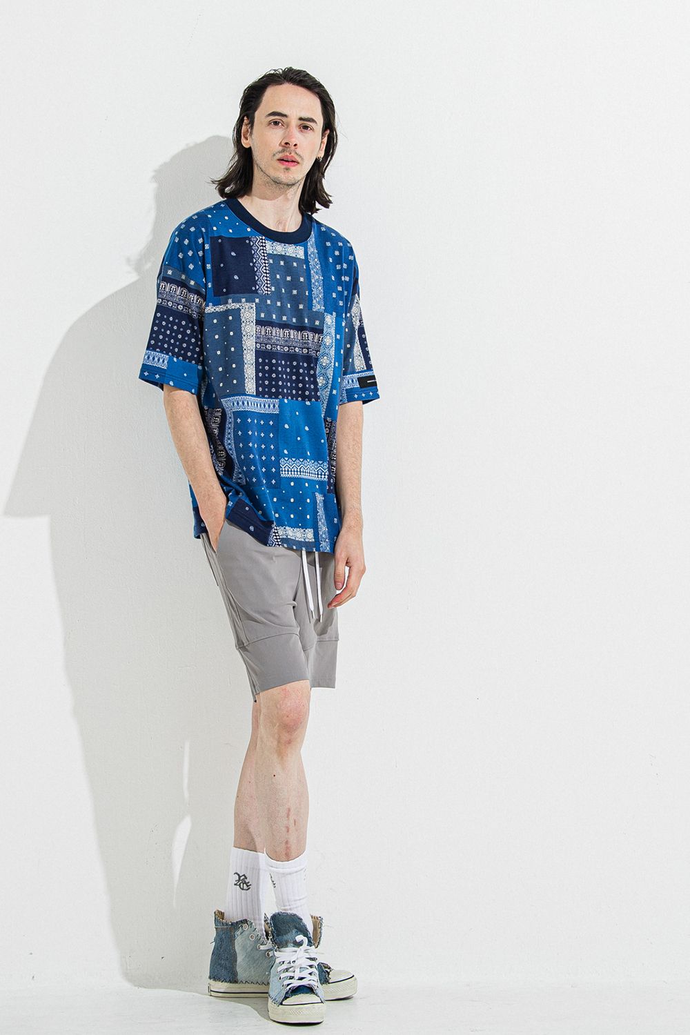 BANDANA OVER TEE / バンダナ オーバーサイズ Tシャツ