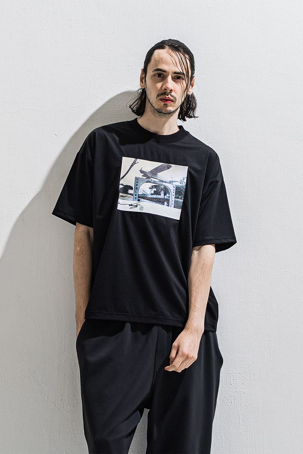 heli overnylon T / ナイロン オーバーサイズTシャツ