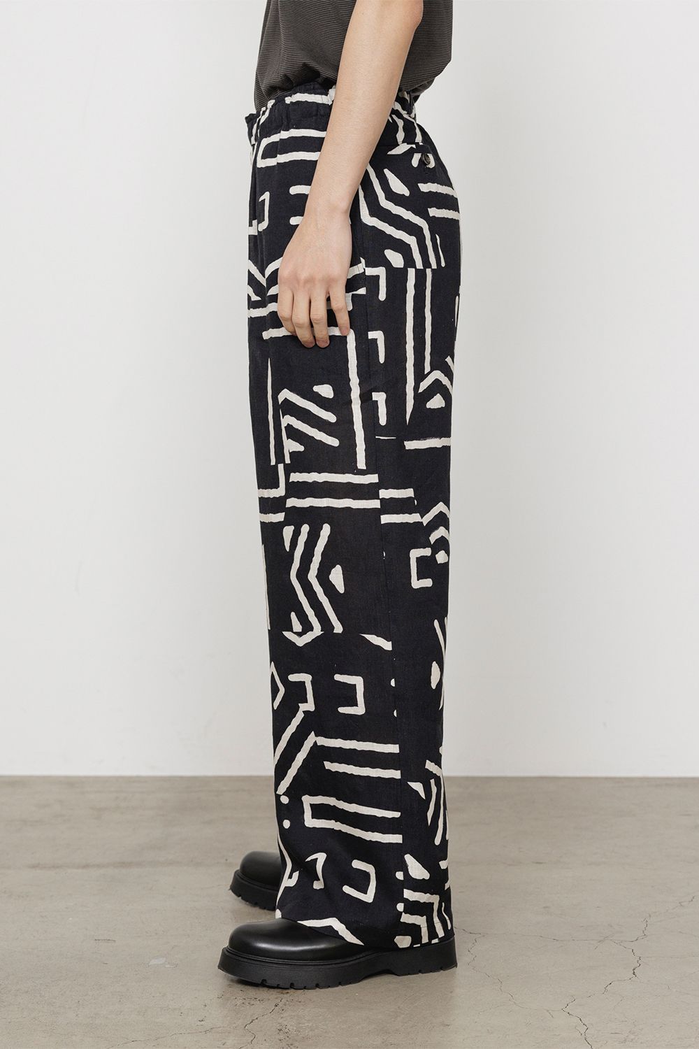 LINEN TROPICAL WIDE LEG EASY PANTS / リネントロピカル ワイドレッグイージーパンツ