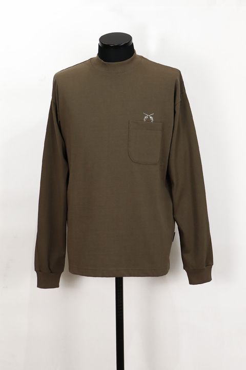 POCKET L/S T CRY / クロスガン クリスタル ポケット ロングスリーブ Tシャツ