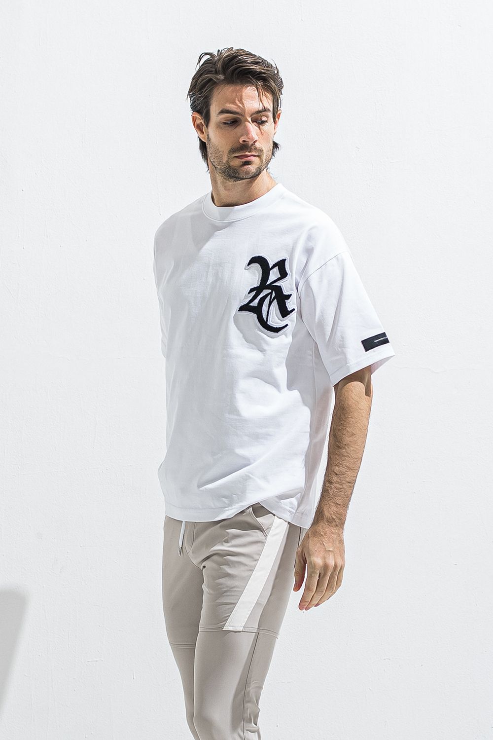 RC OVER TEE / RCロゴ サガラ刺繍ワッペン オーバー Tシャツ