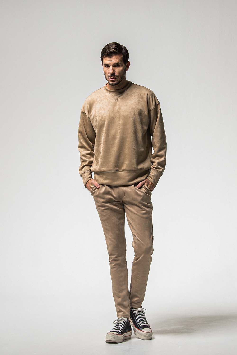 CHRIS EASY SUEDE TUCK PANTS / クリス イージー スウェード タックパンツ