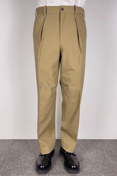 ORGANIC COTTON SURVIVAL CLOTH ONE TUCK TAPERED TROUSERS / オーガニックコットン サバイバルクロス ワンタック テーパード トラウザーズ