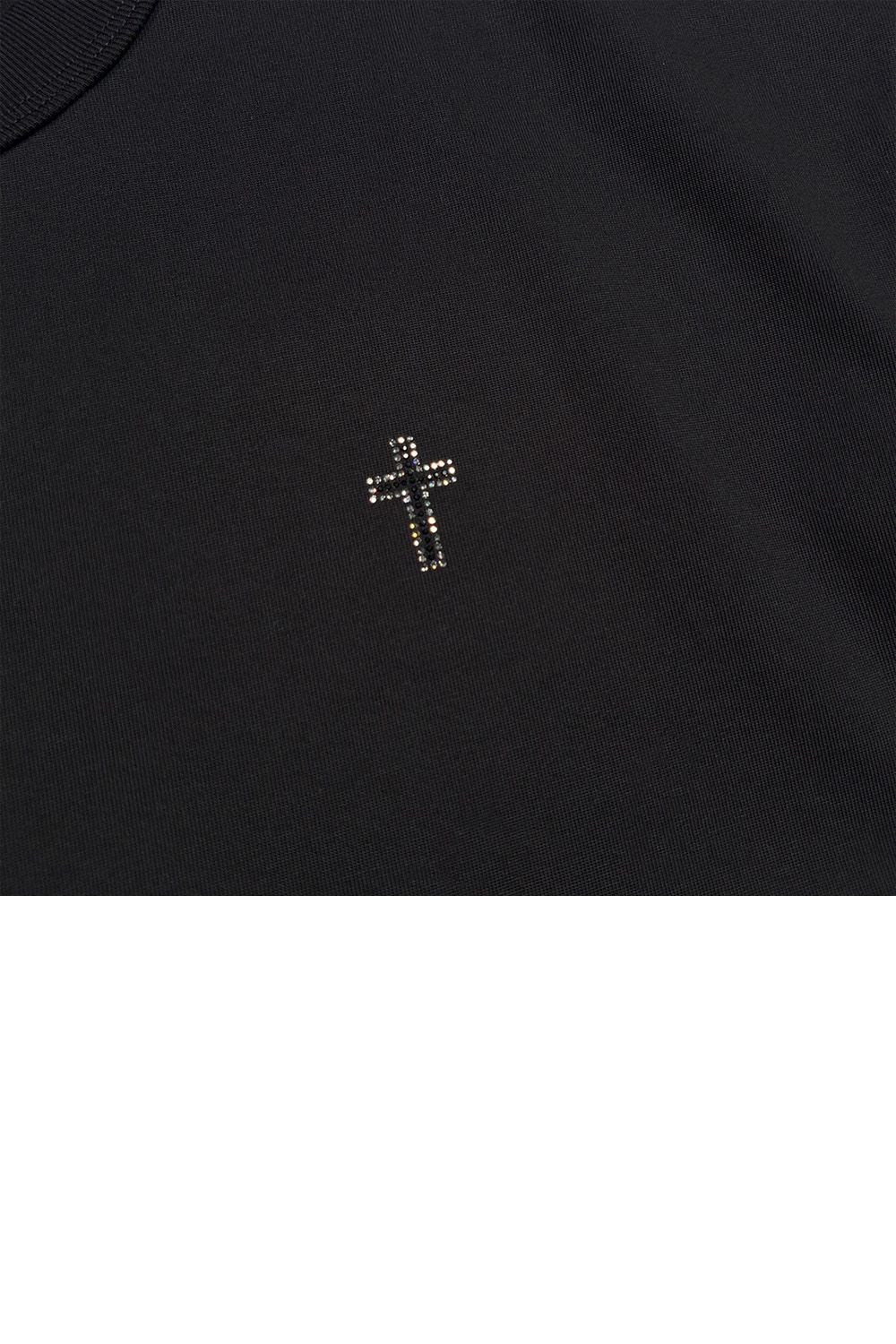 FANC/JER SS FIGHT/SW / ファンクション ジャージ Tシャツ クロス＆メッセージクリスタル クロスガン