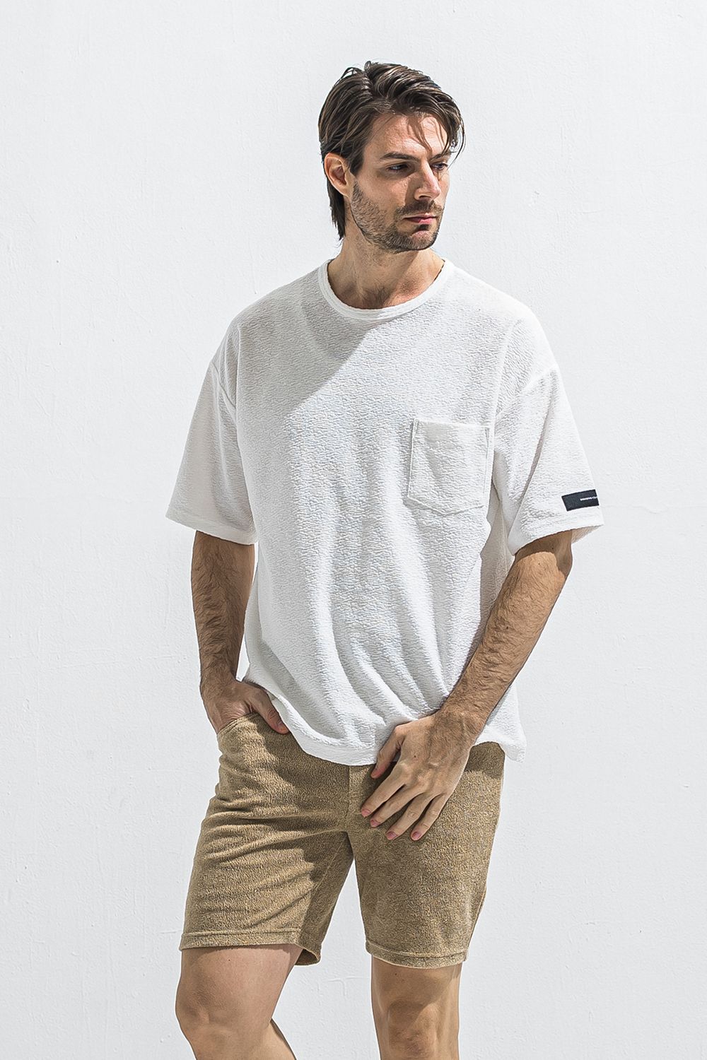 PILE OVER TEE / パイル オーバーサイズ ポケットTシャツ