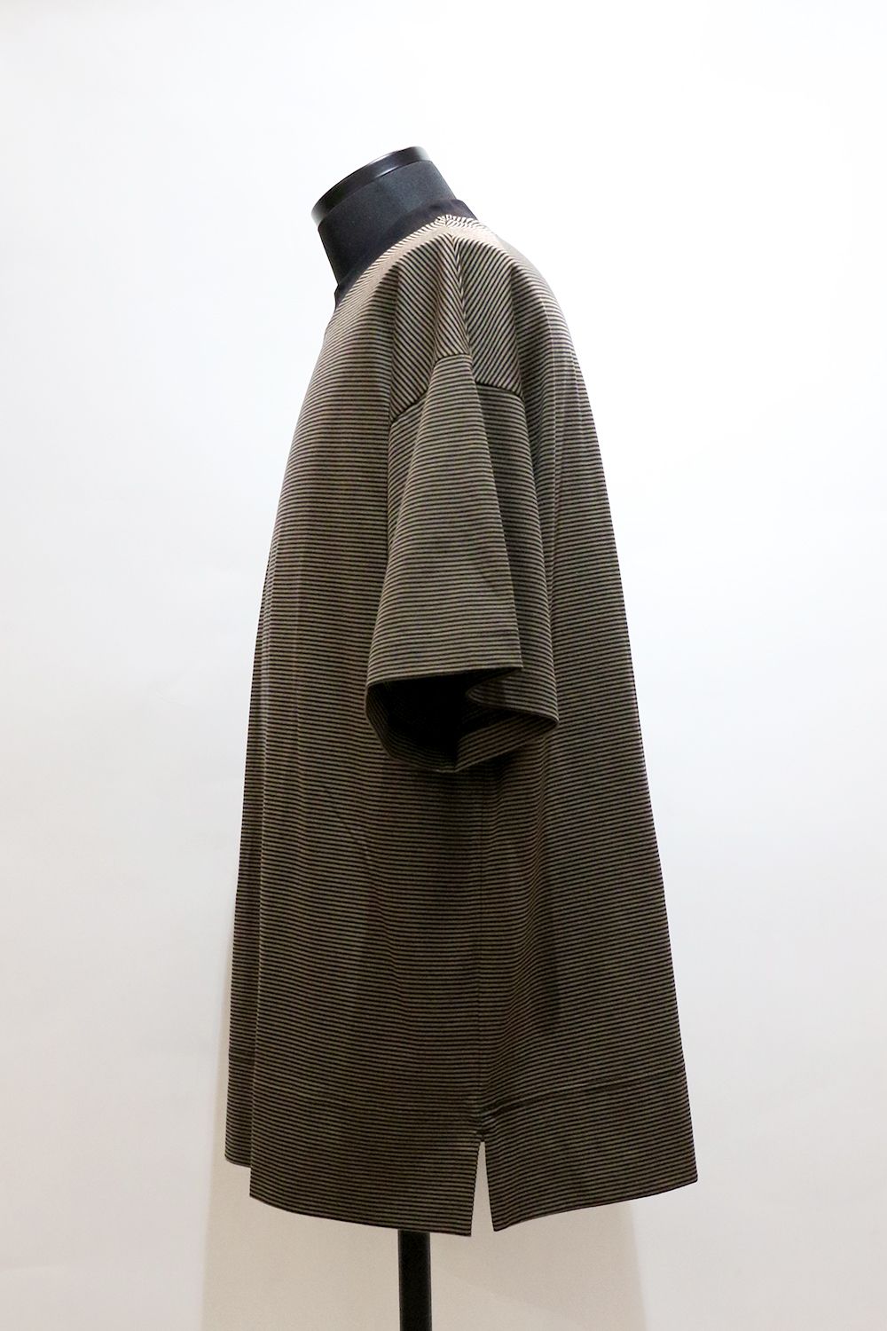 30/- ORGANIC COTTON BORDER KNIT BOX Tee / オーガニックコットン ボーダー ニット ボックス Tシャツ