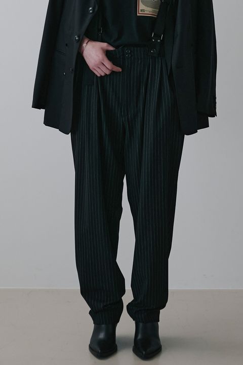 Suspenders 4tuck trousers / サスペンダー 4タック トラウザーズ