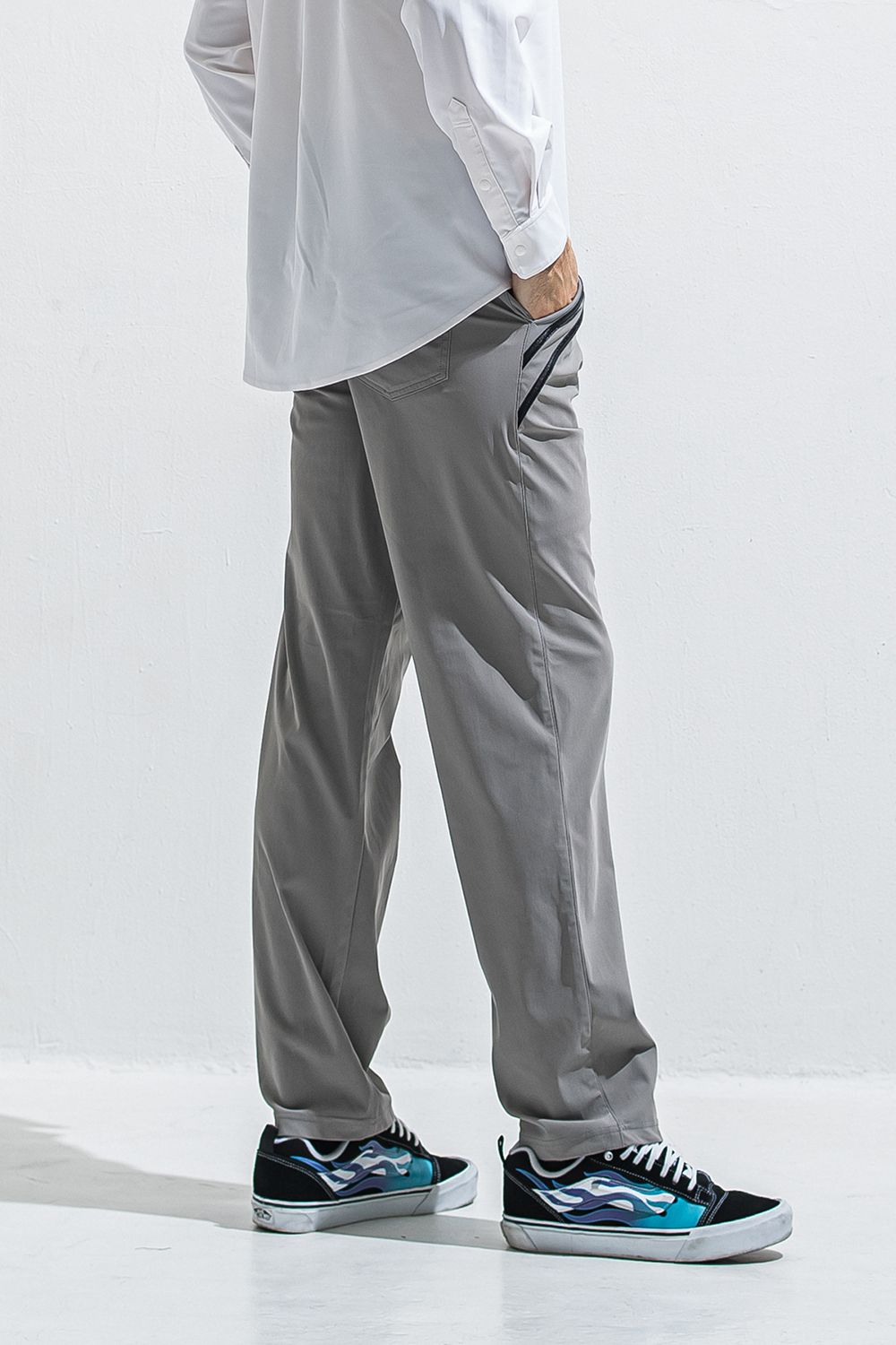 EDGE NYLON SEMI WIDE PT / エッジ ナイロン セミワイドパンツ