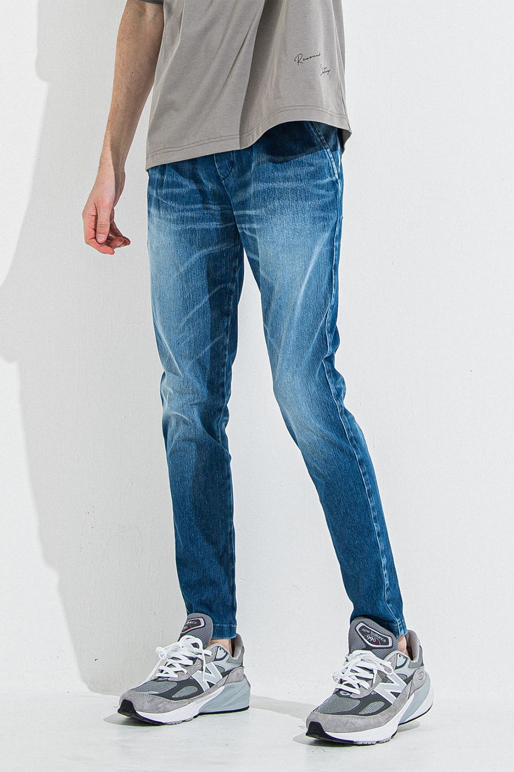 DENIM JERSEY CHRIS EASY TUCK PT / デニム ジャージ クリス イージー タック パンツ
