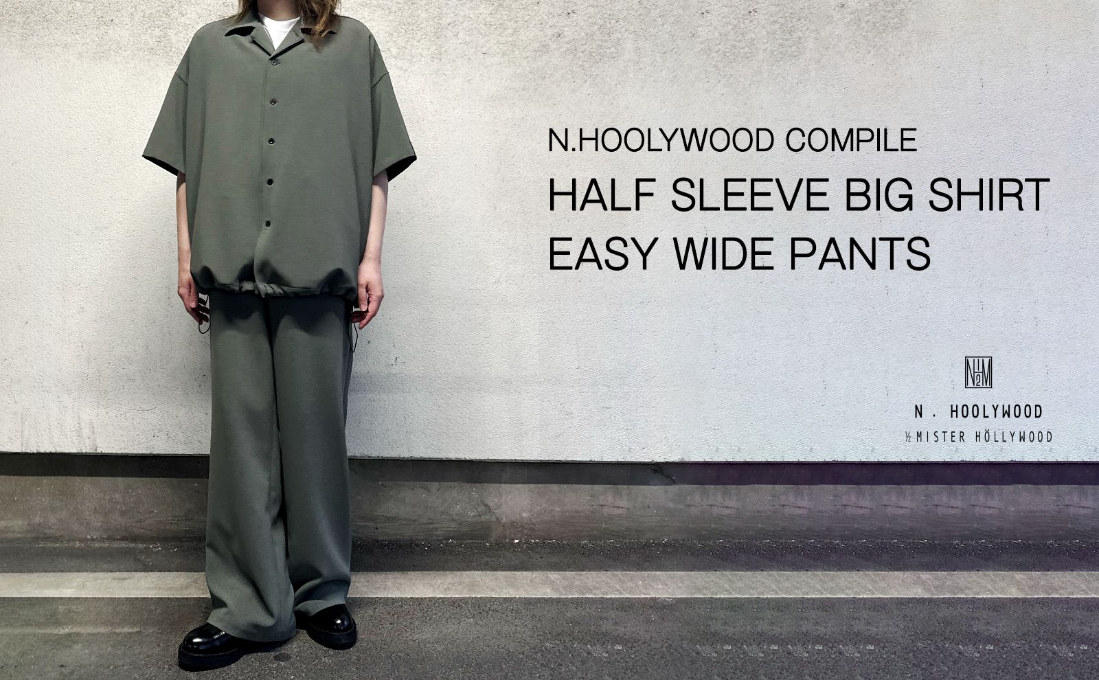 N.hoolywood Ocean Pacificコラボシャツ ネイビー