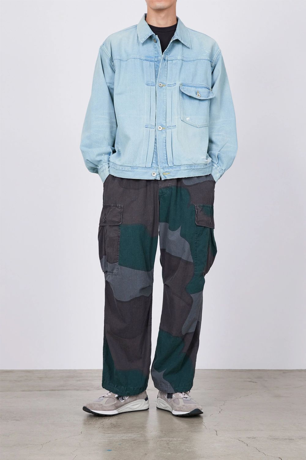 marka - TUMBLED ORGANIC COTTON POPLIN FATIGUE PANTS / オーガニックコットン ポプリン ファティーグ パンツ | laid-back