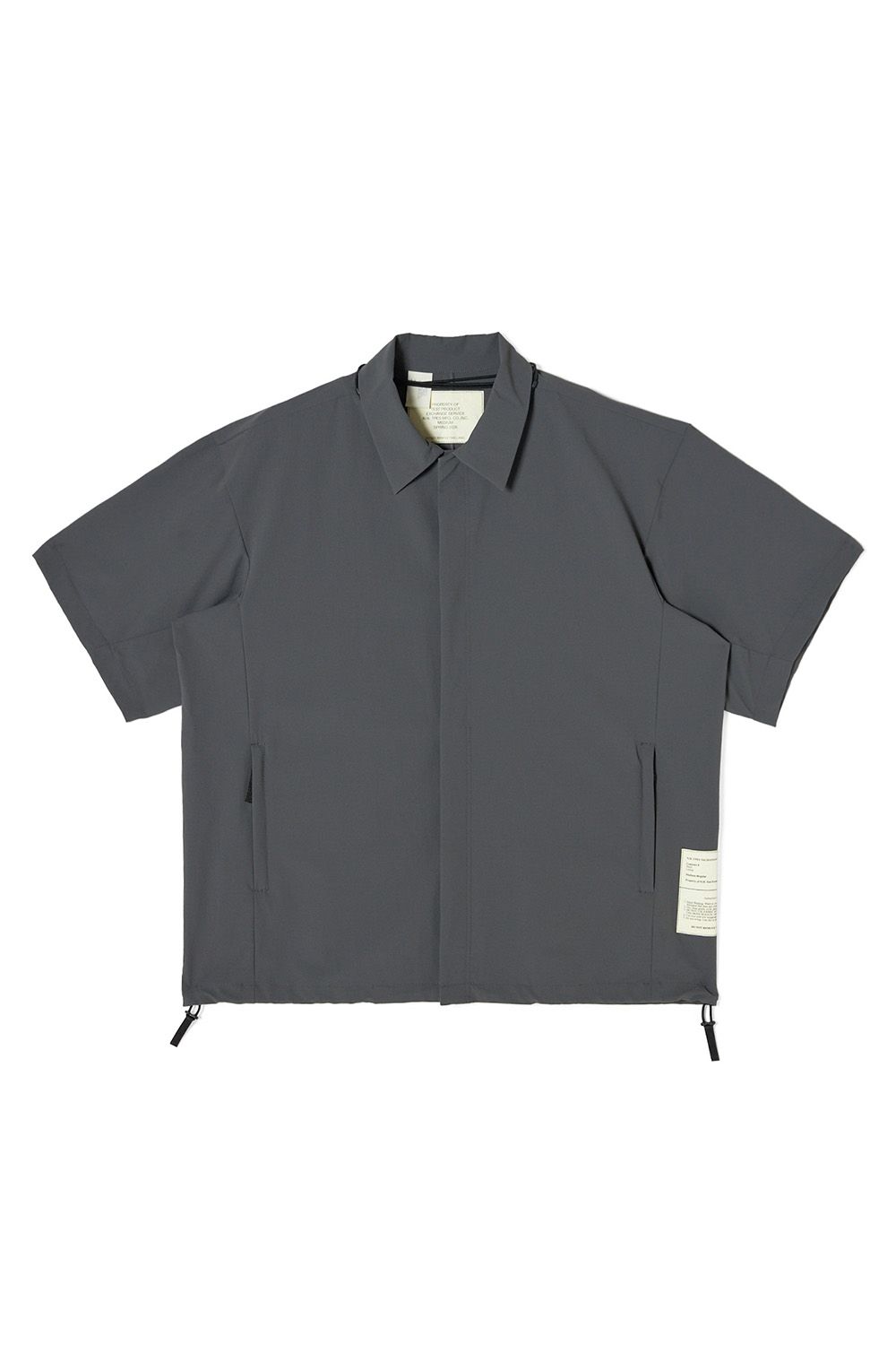 N.HOOLYWOOD TEST PRODUCT EXCHANGE SERVICE DRAWSTRING SHIRT / エヌハリウッド テストプロダクトエクスチェンジサービス ドローストリング シャツ
